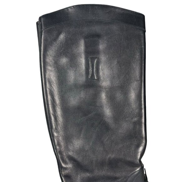 Gucci Black Boulanger Equestrian Tall Lace Up Leather Boots - Picture 6 of 16